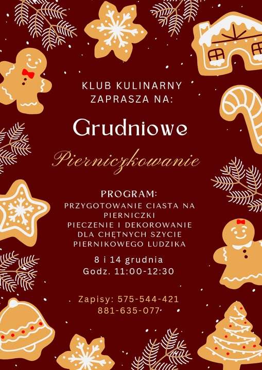 🎄 Grudniowe Pierniczkowanie w Klubie Kulinarnym! 🎄Katowice Ligota